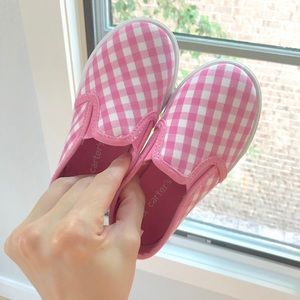 PINK PLAID SNEAKERS